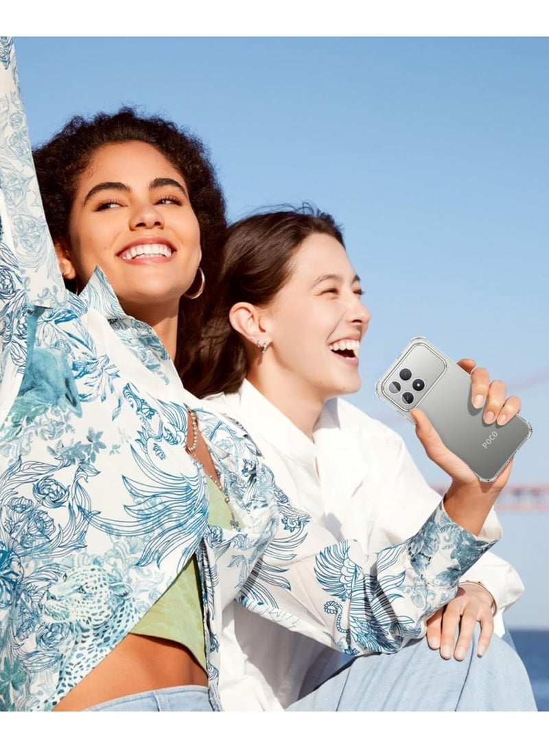 جراب شفاف متوافق مع هاتف Xiaomi POCO F8 Pro/Redmi K90 5G، جراب مقاوم للصدمات والخدوش، غطاء حماية مرن فائق النحافة من مادة TPU، مقاوم لبصمات الأصابع، غطاء شفاف لهاتف POCO F8 Pro - Image 5